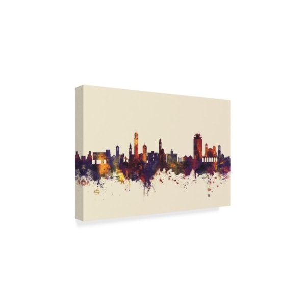 Michael Tompsett 'Lugano Switzerland Skyline Iii' Canvas Art,16x24